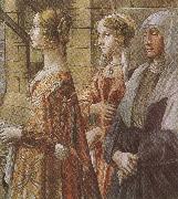 Sandro Botticelli Domenico Ghirlandaio,Stories of St John the Baptist,The Visitation (mk36) USA oil painting artist